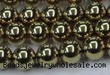 CHE436 15.5 inches 12mm round plated hematite beads wholesale