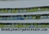 CHE452 15.5 inches 2*2mm cube plated hematite beads wholesale