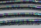 CHE646 15.5 inches 1*2mm tyre plated hematite beads wholesale