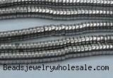 CHE651 15.5 inches 1*3mm tyre plated hematite beads wholesale