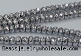 CHE732 15.5 inches 2*4mm faceted rondelle plated hematite beads