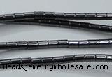 CHE755 15.5 inches 2*2.5mm tube hematite beads wholesale