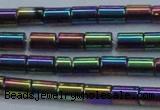 CHE770 15.5 inches 3*5mm tube plated hematite beads wholesale