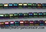 CHE780 15.5 inches 2*2mm drum plated hematite beads wholesale