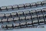 CHE786 15.5 inches 4*4.5mm drum plated hematite beads wholesale