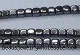 CHE817 15.5 inches 2*2mm dice hematite beads wholesale