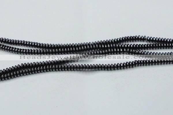 CHE966 15.5 inches 2*4mm rondelle hematite beads wholesale