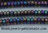 CHE969 15.5 inches 2*4mm rondelle plated hematite beads wholesale