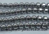 CHE972 15.5 inches 4*4mm plated hematite beads wholesale