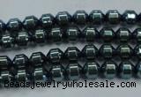 CHE976 15.5 inches 4*4mm plated hematite beads wholesale