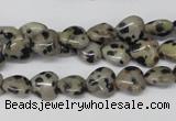 CHG03 15.5 inches 8*8mm heart dalmatian jasper beads wholesale