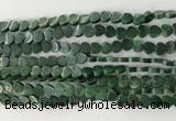 CHG104 15.5 inches 6mm flat heart African jade gemstone beads wholesale