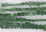 CHG124 15.5 inches 8mm flat heart green aventurine beads wholesale