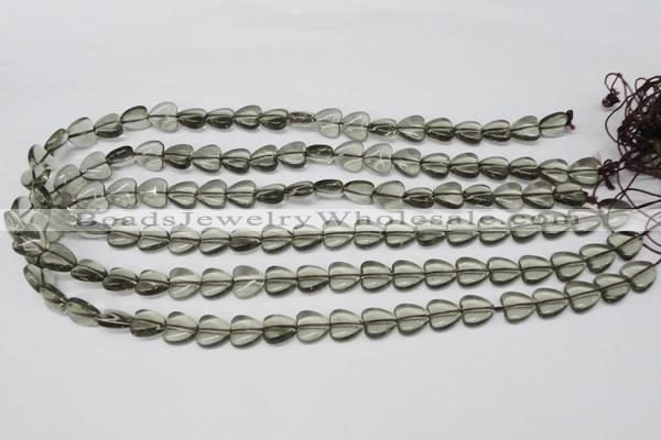 CHG18 15.5 inches 10*10mm heart synthetic smoky quartz beads wholesale