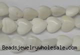 CHG22 15.5 inches 10*10mm heart shell beads wholesale