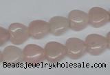 CHG25 15.5 inches 10*10mm heart rose quartz beads wholesale