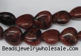 CHG36 15.5 inches 12*12mm heart mahogany obsidian beads wholesale