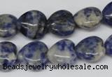 CHG43 15.5 inches 14*14mm heart sodalite gemstone beads wholesale