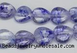 CHG44 15.5 inches 14*14mm heart dyed crystal beads wholesale