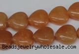 CHG47 15.5 inches 14*14mm heart red aventurine beads wholesale