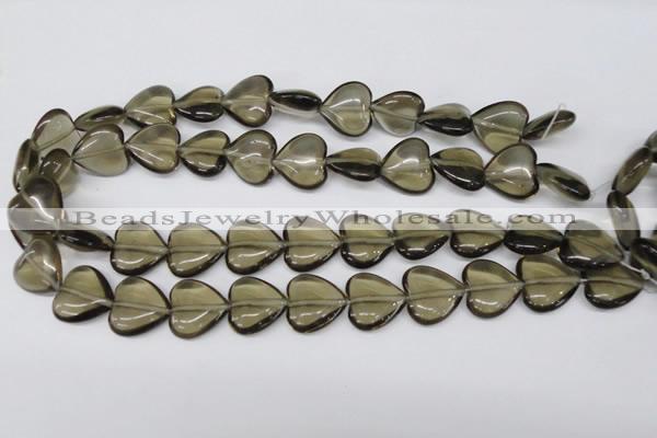 CHG65 17*17mm heart synthetic smoky quartz beads wholesale