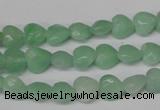 CHG90 15.5 inches 8*8mm faceted heart amazonite beads wholesale