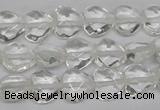 CHG92 15.5 inches 10*10mm faceted heart white crystal beads wholesale