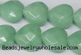 CHG95 15.5 inches 18*18mm faceted heart amazonite beads wholesale