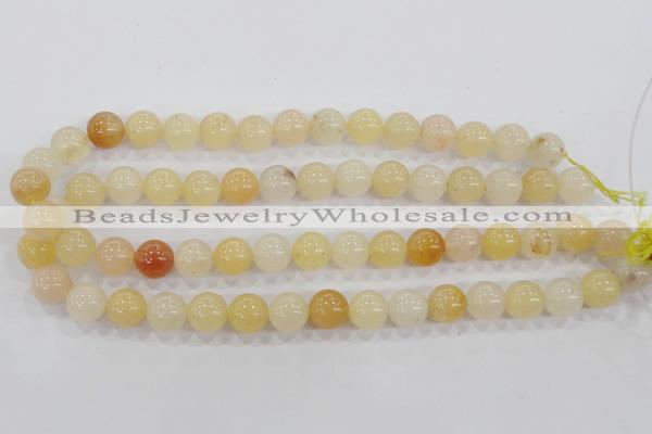 CHJ05 15.5 inches 12mm round honey jade stone beads wholesale