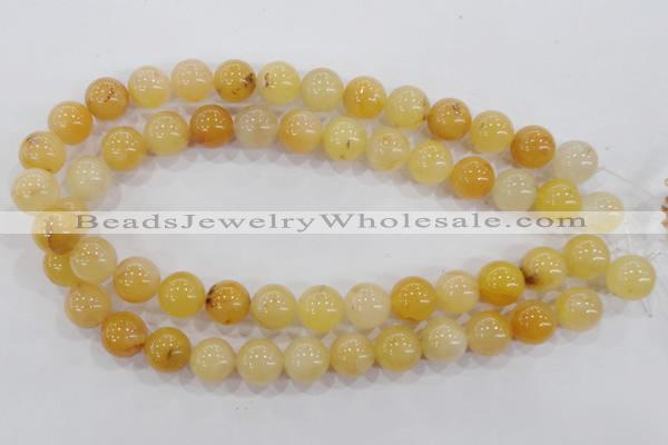 CHJ06 15.5 inches 14mm round honey jade stone beads wholesale