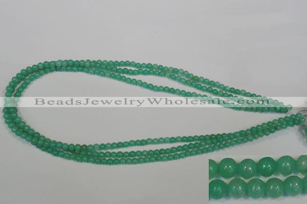 CHM20 15.5 inches 4mm round green hemimorphite beads