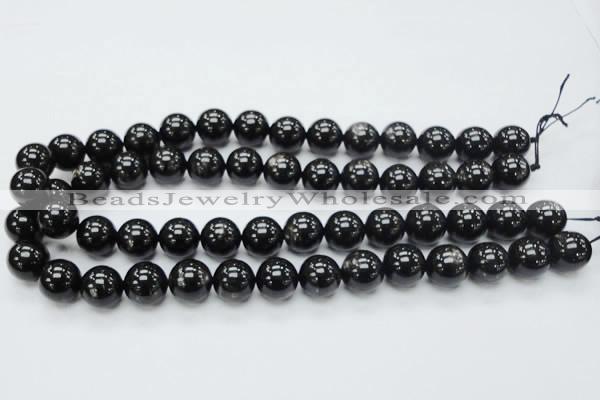 CHS02 15.5 inches 14mm round natural hypersthene gemstone beads