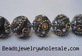 CIB124 19mm round fashion Indonesia jewelry beads wholesale