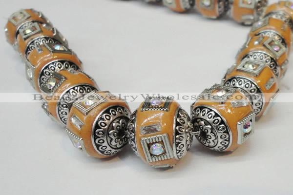 CIB133 18mm round fashion Indonesia jewelry beads wholesale