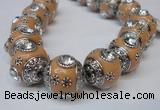 CIB191 19mm round fashion Indonesia jewelry beads wholesale