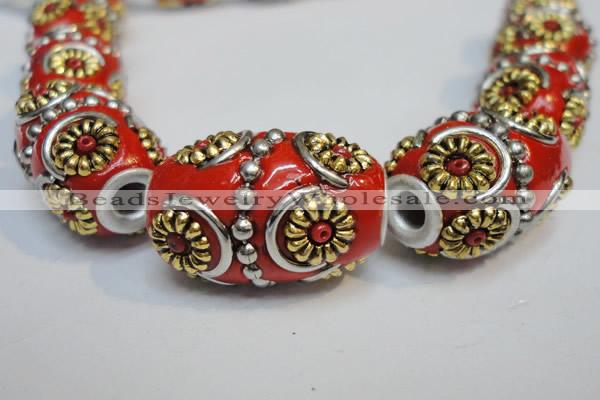 CIB296 14*22mm drum fashion Indonesia jewelry beads wholesale