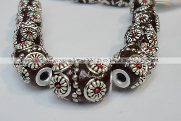 CIB298 14*22mm drum fashion Indonesia jewelry beads wholesale