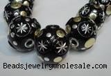CIB367 23mm round fashion Indonesia jewelry beads wholesale