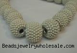 CIB390 15mm round fashion Indonesia jewelry beads wholesale