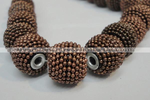 CIB402 17mm round fashion Indonesia jewelry beads wholesale