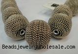 CIB418 30mm round fashion Indonesia jewelry beads wholesale