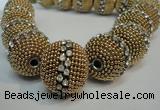 CIB422 25mm round fashion Indonesia jewelry beads wholesale