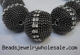 CIB426 25mm round fashion Indonesia jewelry beads wholesale