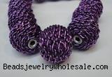 CIB452 24mm round fashion Indonesia jewelry beads wholesale
