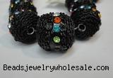 CIB462 25mm round fashion Indonesia jewelry beads wholesale