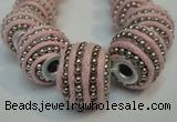 CIB470 14*14mm drum fashion Indonesia jewelry beads wholesale