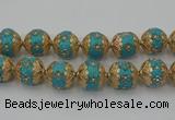 CIB550 22mm round fashion Indonesia jewelry beads wholesale