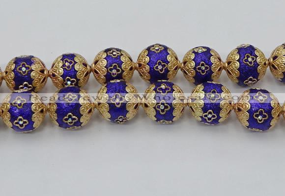 CIB553 22mm round fashion Indonesia jewelry beads wholesale