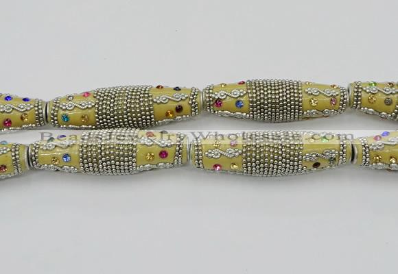 CIB601 16*60mm rice fashion Indonesia jewelry beads wholesale