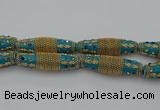 CIB607 16*60mm rice fashion Indonesia jewelry beads wholesale